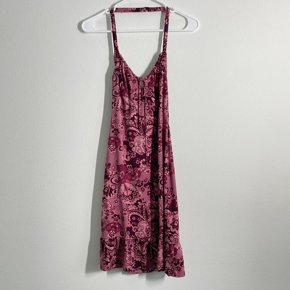 Y2K Forever 21 Dress Women S Midi Fairy Garden Party Coquette Halter Bodycon - Picture 8 of 8